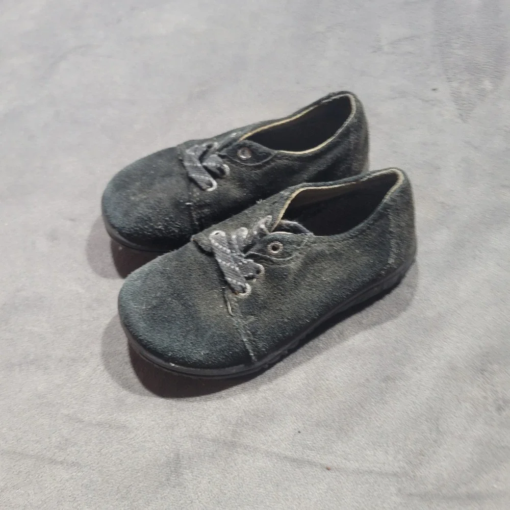 Bogs Wall Ball Lace Infants Size 8 Black Suede‎ Leather Sneakers 71587I-001